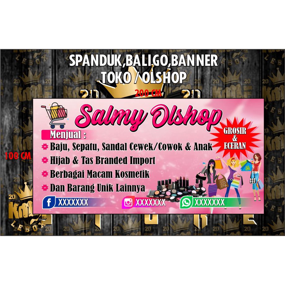 MURAH SPANDUK BALIGO BANNER TOKO / OLSHOP