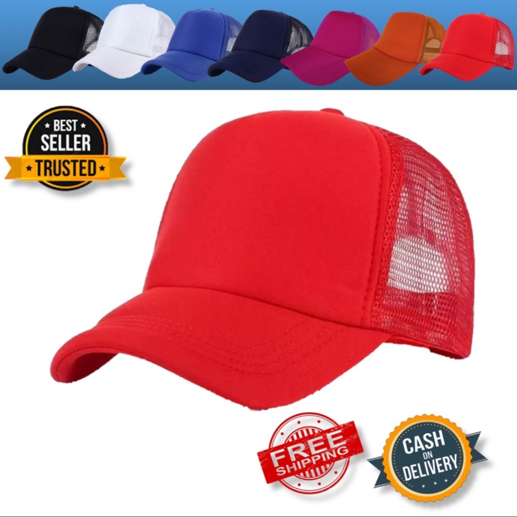 TOPI JARING POLOS PRIA/WANITA