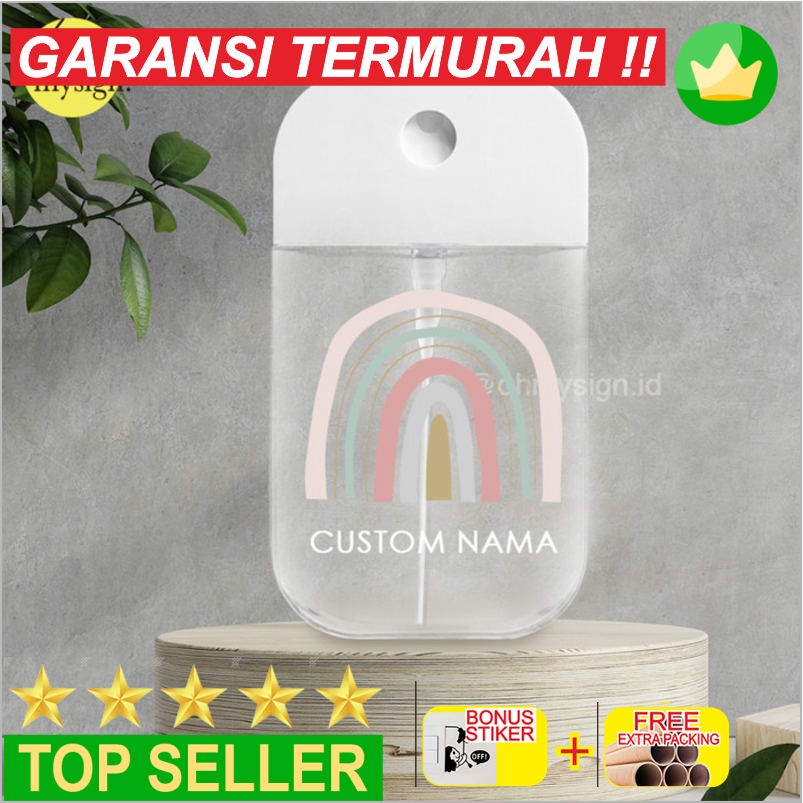

Murah Custom Nama Pocket Hand Sanitizer Spray Botol Bottle 45 ML - Rainbow Elegan