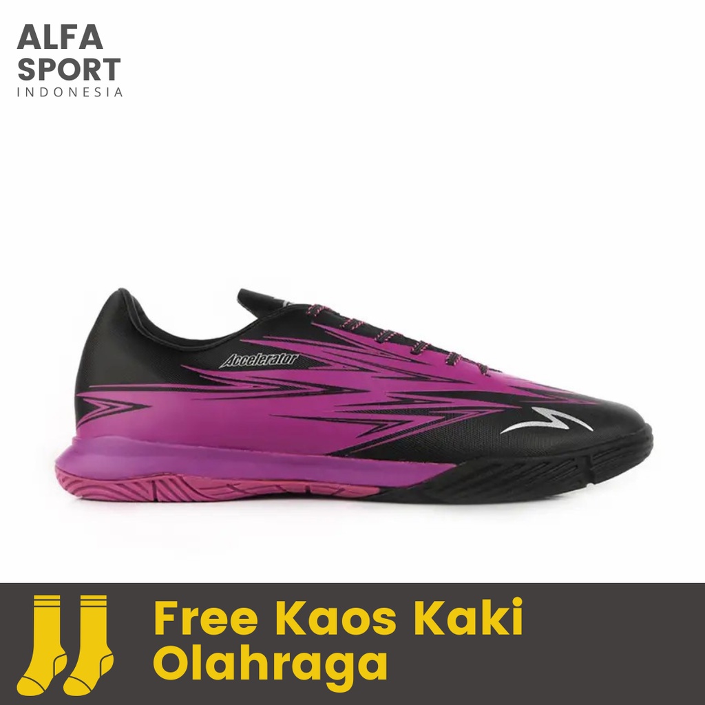 Sepatu Futsal Pria Specs Lightspeed 3 In Meta Crush Hitam Ungu