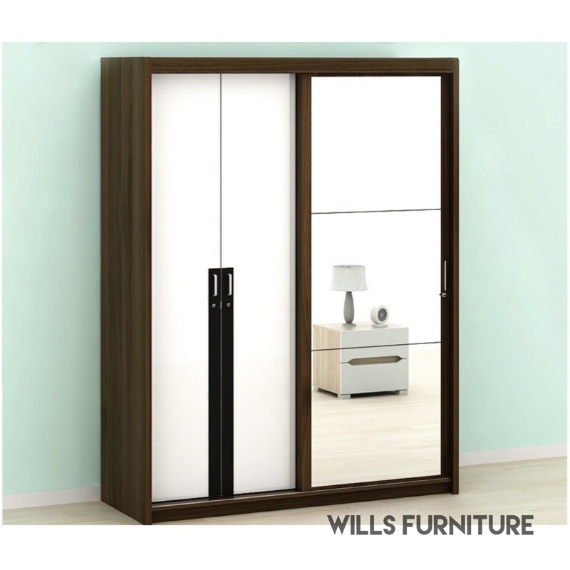 Lemari Pakaian Pro Design 4 Pintu Cermin Full