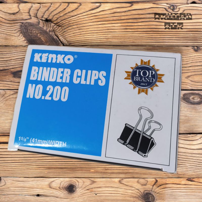 

Binder Clip Kenko No 200 isi 12 pcs - Klip Penjepit Kertas File 1 Box