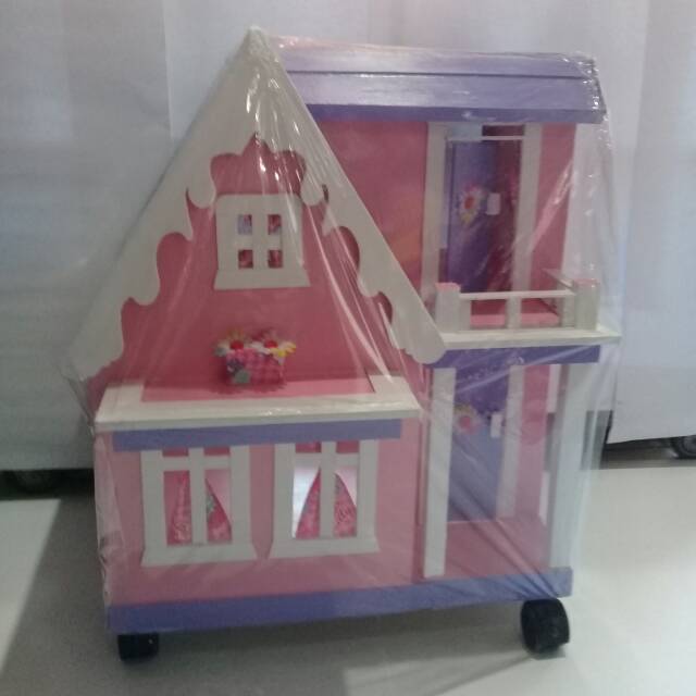 Koleksi rmh barbie 4,T 67 cm,P 50 cm,L 40 cm,cat duko