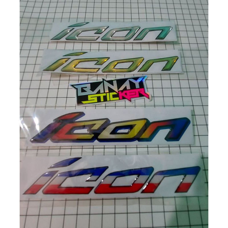 STICKER EMBLEM ICON TIMBUL SEPASANG KIRI KANAN