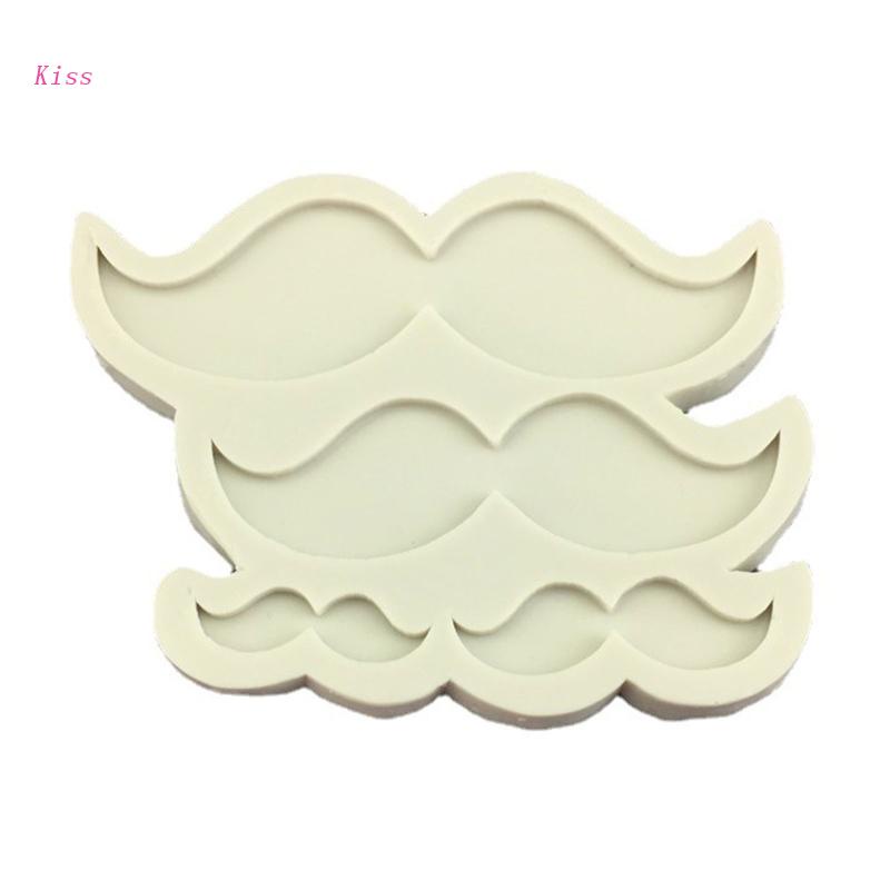 Cetakan Fondant Bentuk Kumis 3D Bahan Silikon Untuk Dekorasi Kue