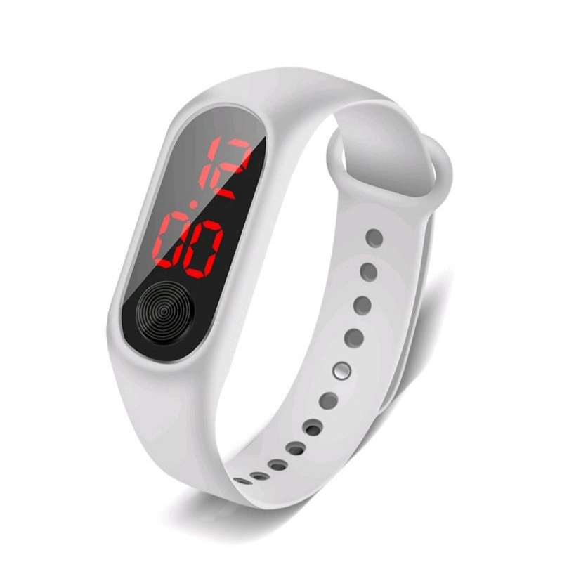 Jam Tangan Gelang LED Slim/ Mi Band LED Pria Wanita /Jam Tangan Kekinian