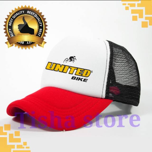 Topi jaring sepeda united custom