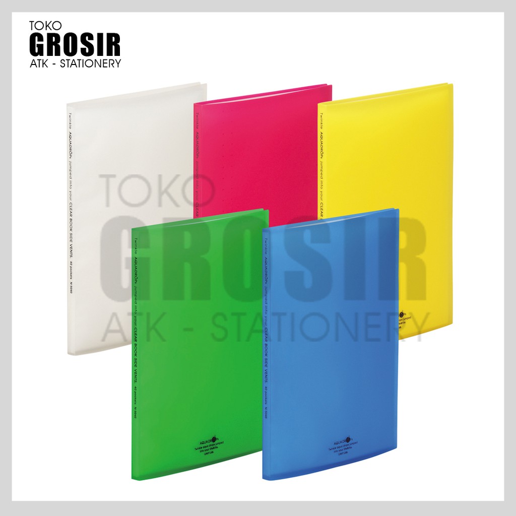 

LIHIT LAB MAP ORGANIZER Clear pocket A4/ A3 20 pocket x2 N-5040
