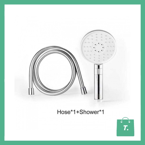 Dabai Kepala Shower Handheld 53 Water Hole 120mm dengan Selang 1.6 Meter