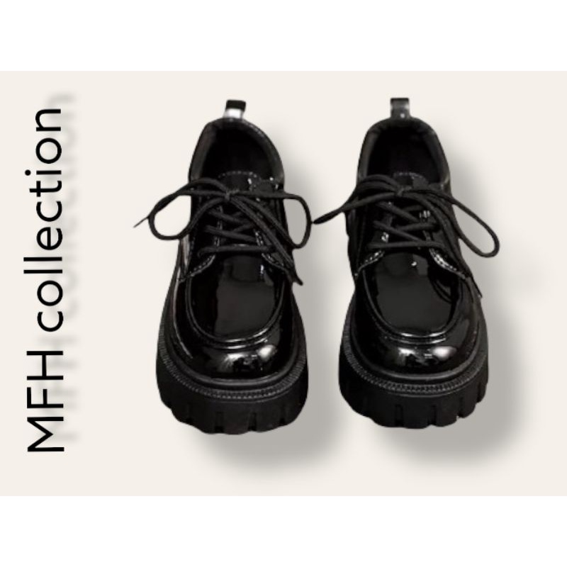 sepatu wanita docmart sol tinggi (TALI) termurah