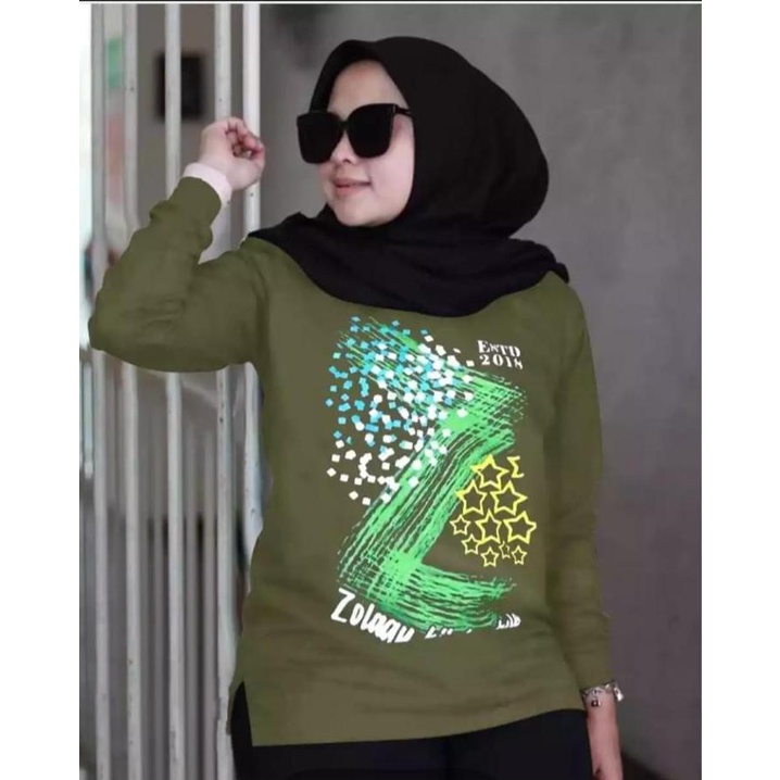 SWEATER LENGAN PANJANG/SWEATER ZOLAQU/COD /BAJU WANITA LENGAN PANJANG/SWEATER HIJAB STYLE