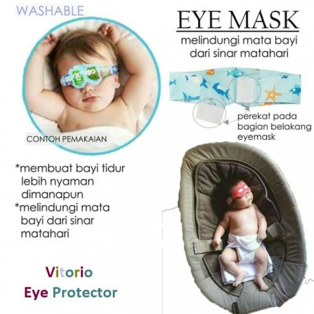 Kacamata Jemur Bayi / Eye Mask Baby Sun Protector / Pelindung Mata Bayi Sunbathing Kaca Mata Bayi