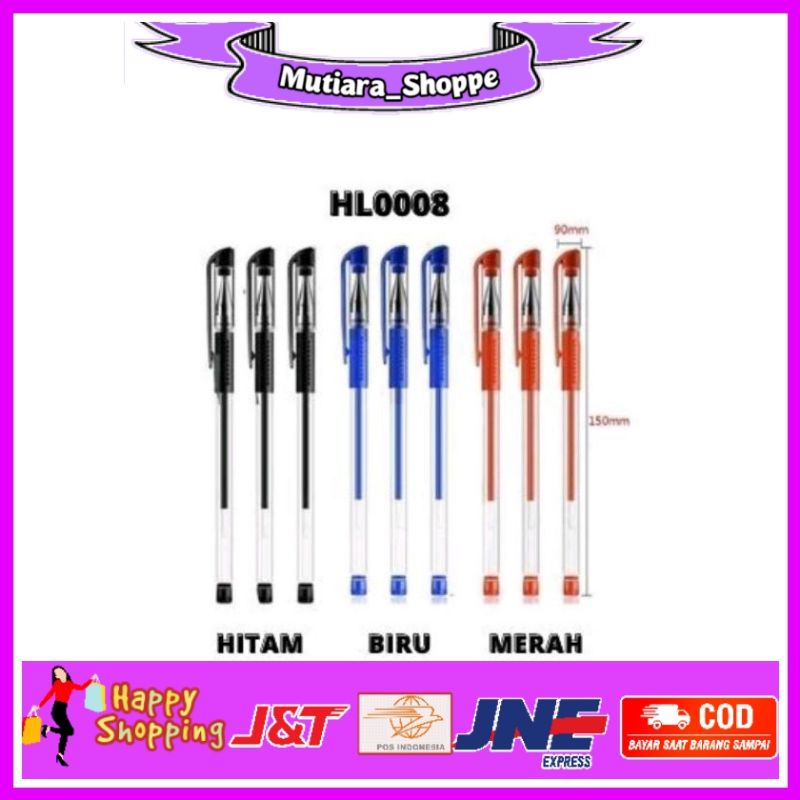 

BOLPOIN JEL KWALITAS TERBAIK (PENA GEL MIMI 0.5mm International Standard)