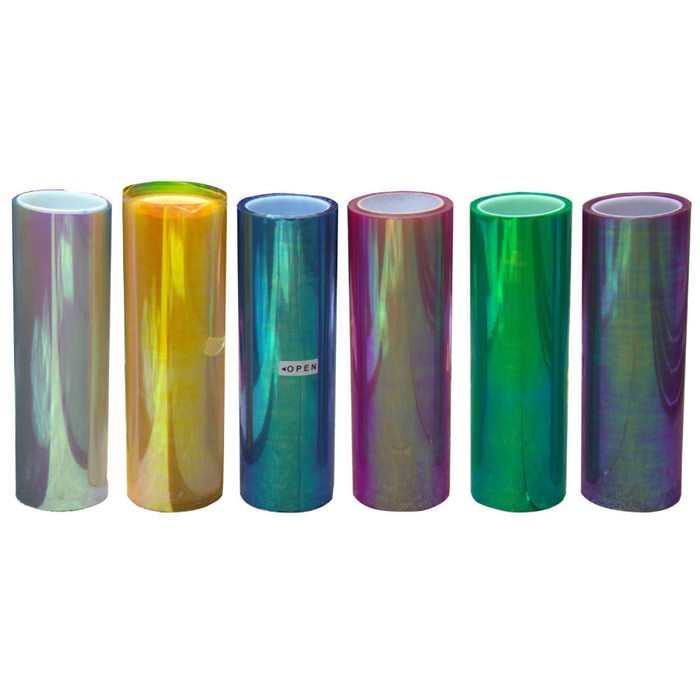 Unik Stiker Lampu Mobil Warna Kuning 120 x 30 cm Berkualitas