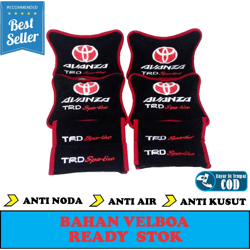 Bantal mobil Avanza TRD Sportivo headrest mobil sandaran jok mobil variasi mobil