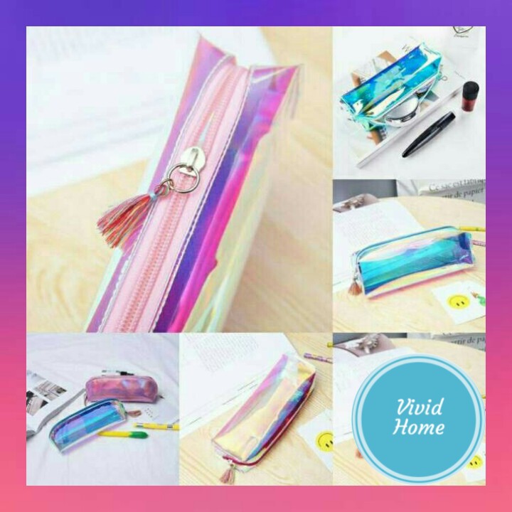 

[VIVID HOME] KOTAK TEMPAT PENSIL HOLOGRAM