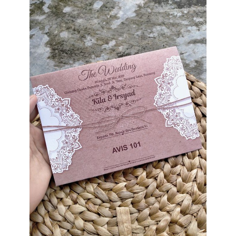 undangan rustic blanko
