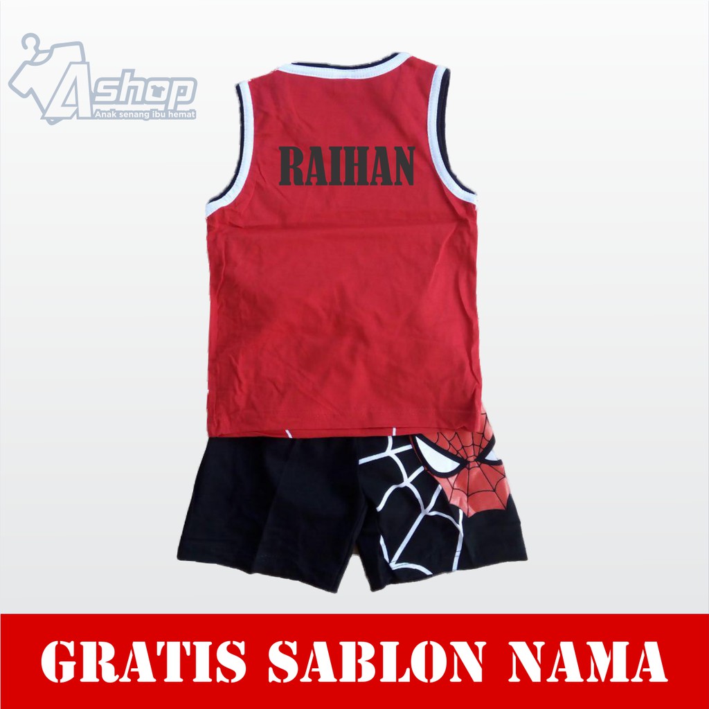 Baju Anak SpiderMan Singlet Tank Top