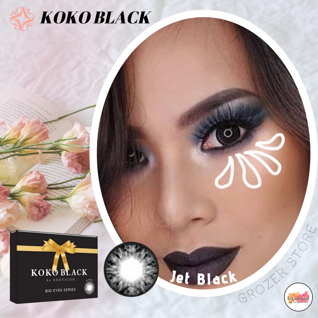 SOFTLENS X2 KOKO BLACK  BIG EYES  MINUS 3.00 sd 6.00