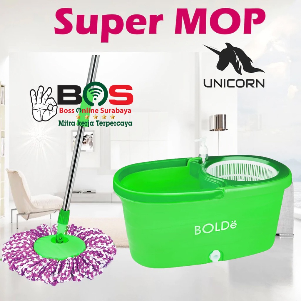 ALat Pel Putar BOLDe Spin Mop Unicorn Super Mop Unicorn Alat Pel Lantai