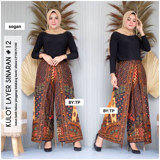 Kulot batik layer sinaran 2