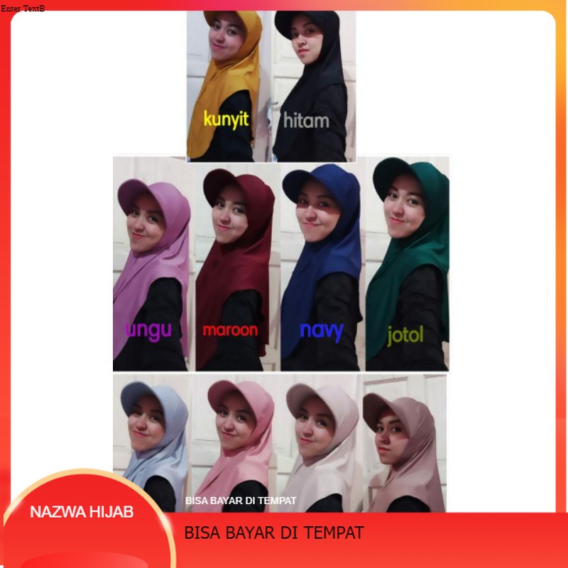 HIJAB TOPI JERSEY / HIJAB OLAHRAGA TOPI