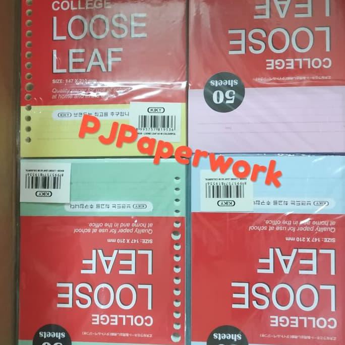 

KERTAS BINDER LOOSE LEAF A5 WARNA CAMPUS KIKY EXCLUSIVE