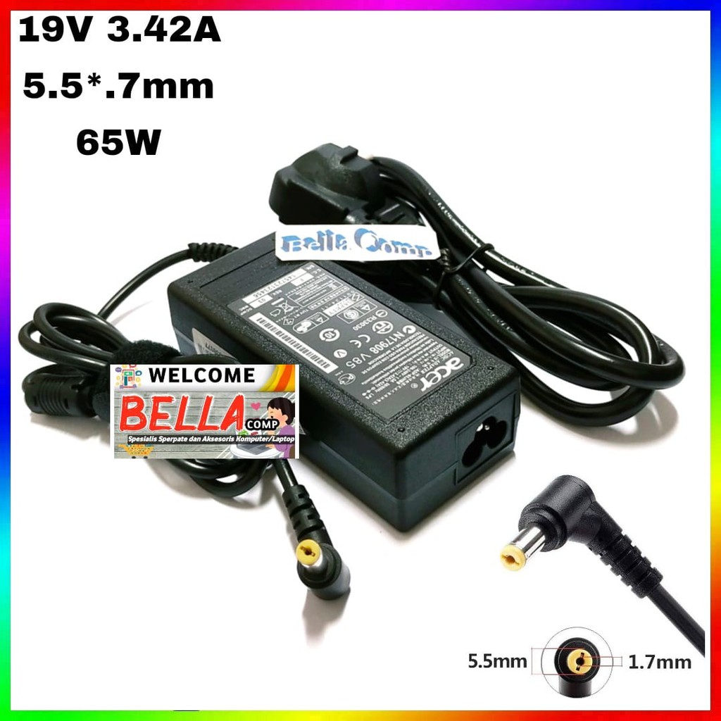 Charger Casan Adaptor Laptop ACER Original 2920 2930 3620 4732Z 4736 2900 2000 19V 3.42A