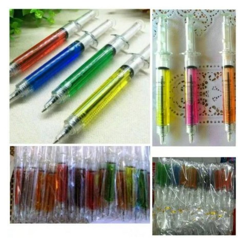 

promo Pulpen Suntik Cair warna-warni (minimal Beli 100pcs)