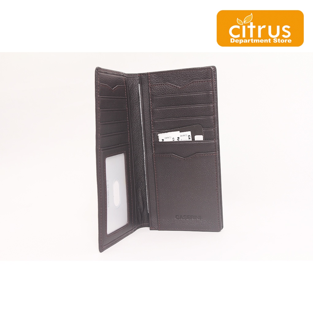Caserini CS255360-15 Dompet Pria Warna Hitam & Coklat