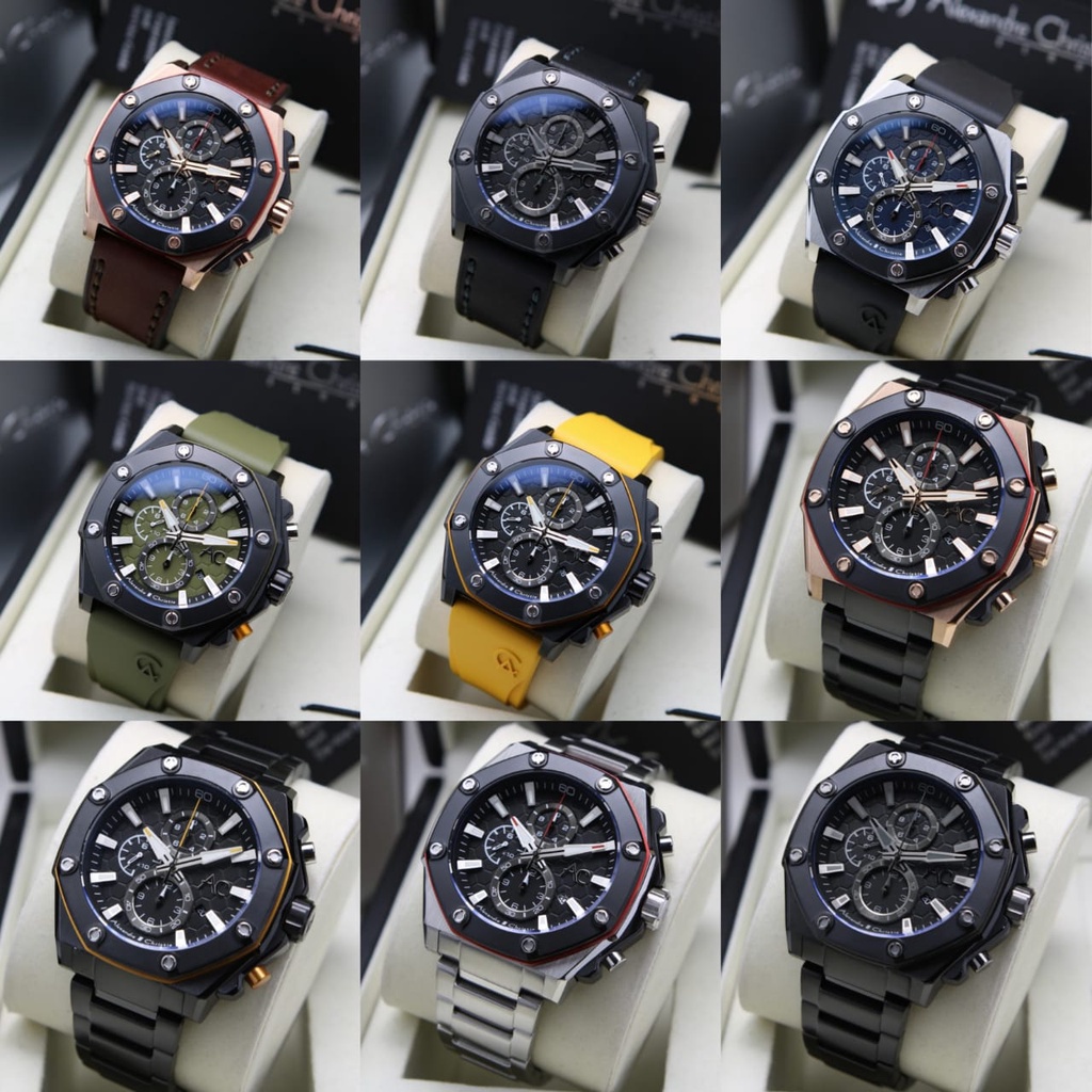 JAM TANGAN PRIA ALEXANDRE CHRISTIE AC 9601 COLLECTION ORIGINAL GARANSI RESMI 1 TAHUN