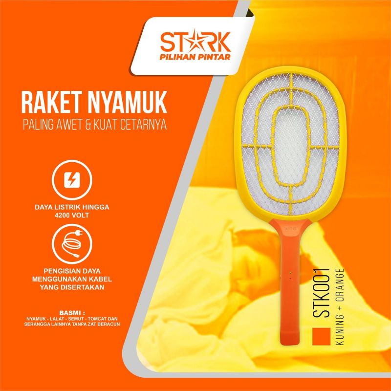 Raket Nyamuk Stark 001 / Raket Nyamuk Murah / Raket Nyamuk Bagus Stark