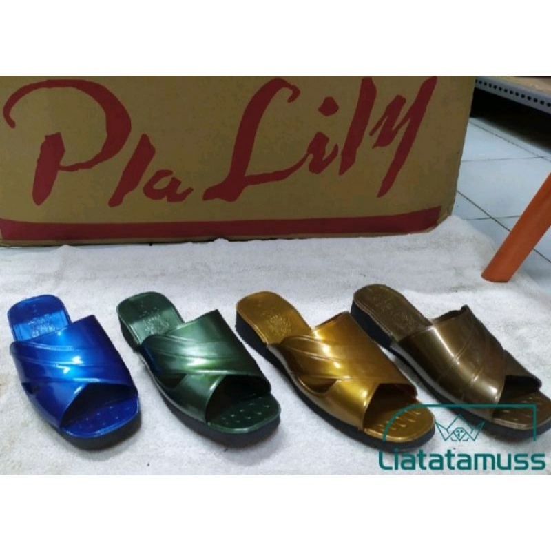 sandal Lily 1500 - BELI 3 HARGA BEDA - ORIGINAL - sandal jadul - grosir - sandal wanita dan pria