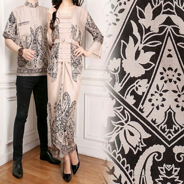Unix FASHIONos - Baju Batik Couple - Gamis Kebaya 17358 Busana Muslim Kapel