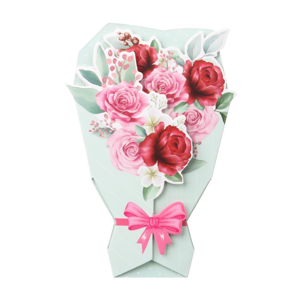 R-flower Flower Series Card Perlengkapan Pesta Kartu Kata Berkah Kreatif Kartu Lipat 3D