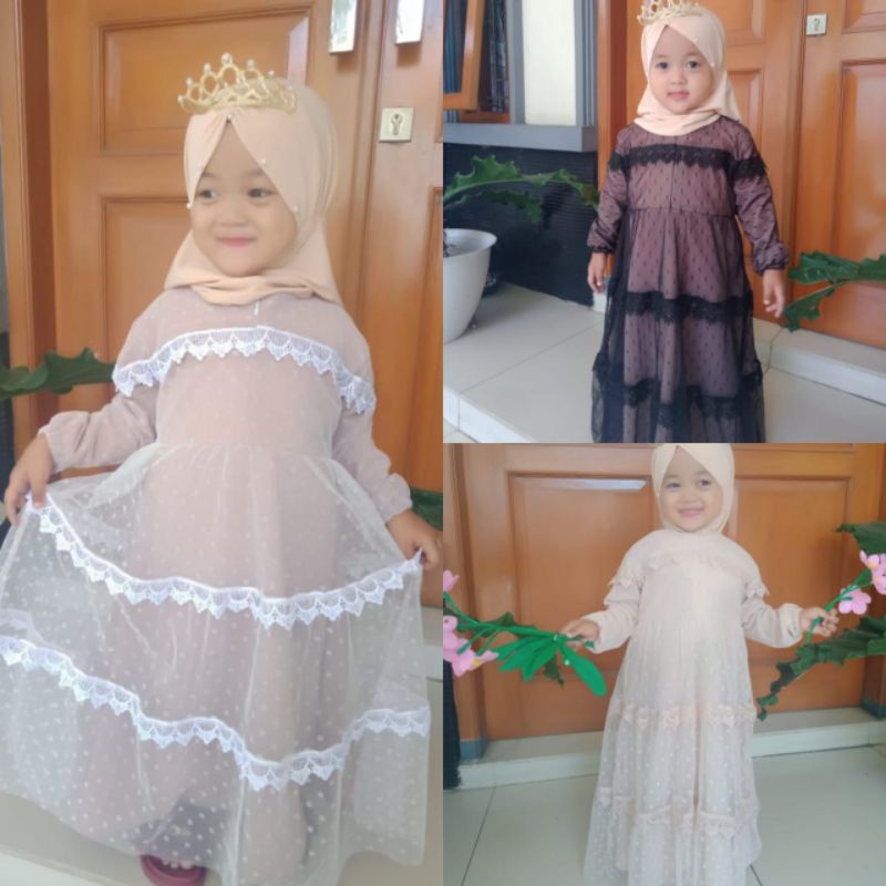 Ameera Dres Kidz ori by Alhaya/gamis anak/gamis Alhaya/Alhayakidz/paling bestseller