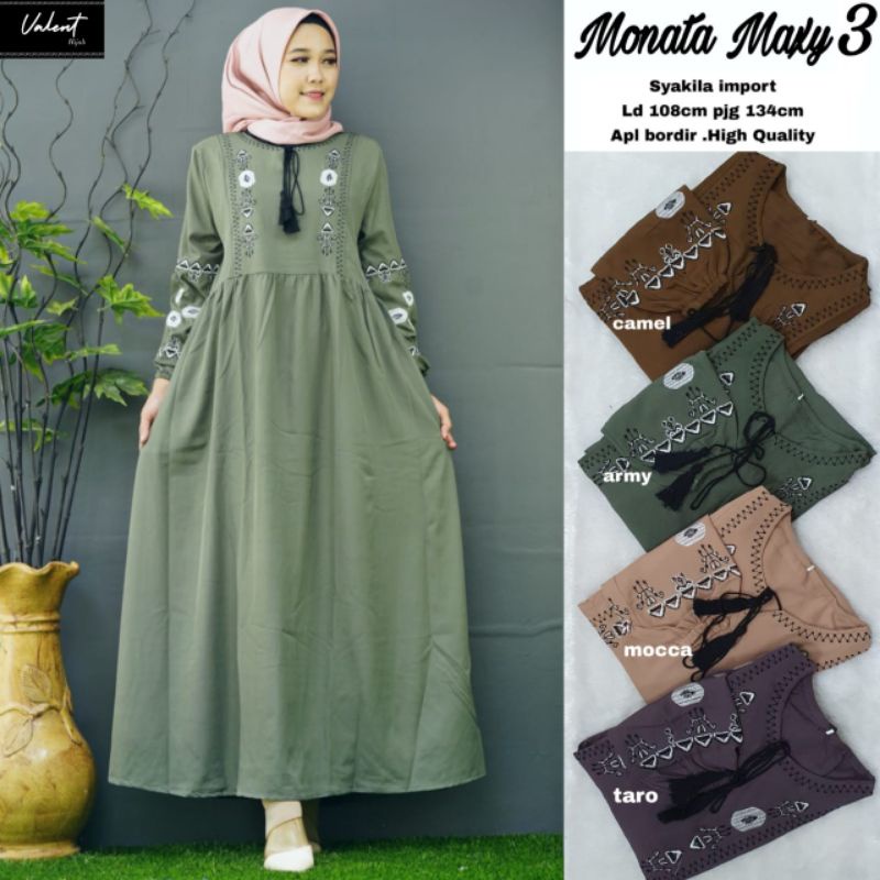 NEW MONATA MAXY #3 DRESS WANITA