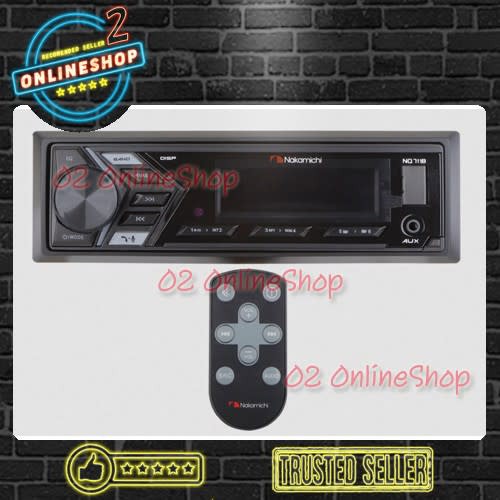 [Eksterior Mobil] Nakamichi NQ711B Deckless Bluetooth USB Single din Tape mobil BT Murah