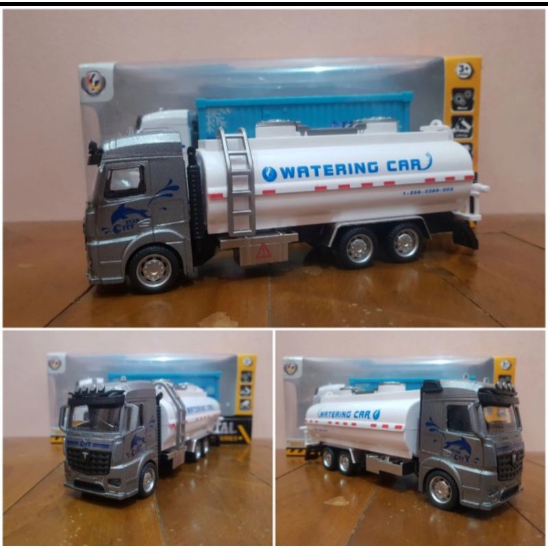 Mainan Diecast Mobil Truck Tangki - Kontainer