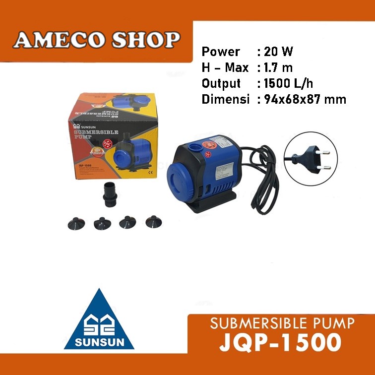 SUNSUN SUN 103 PRO Submersible Water Pump Pompa Air Celup Kolam Aquarium