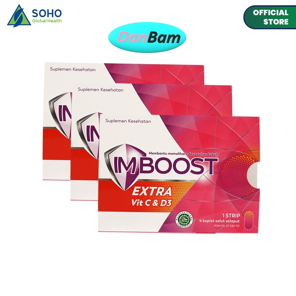 Imboost Extra Tablet Daya Tahan Tubuh 3 Strip @4 Tablet