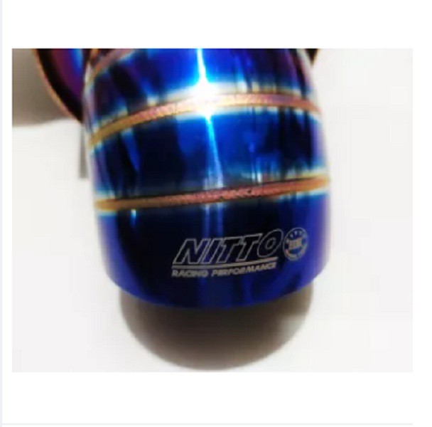 Knalpot Muffler Racing Performance Titanium Rainbow Pelangi Blue Body