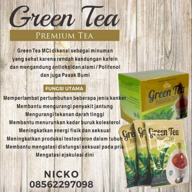 Green Tea Mci Mgi Harga Box Isi 10 Sachet Indonesia