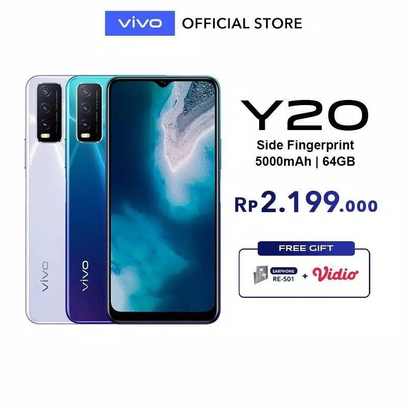 vivo y20 Ram 3/64 GB