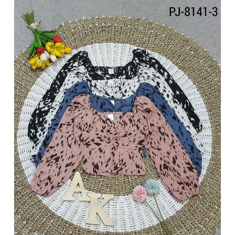 Sabrina Top / Crop Top Sabrina / Sabrina leopart