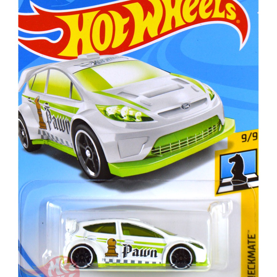 '12 Ford Fiesta PUTIH / WHITE PAWN CHESS- HW Hot Wheels Hotwheel