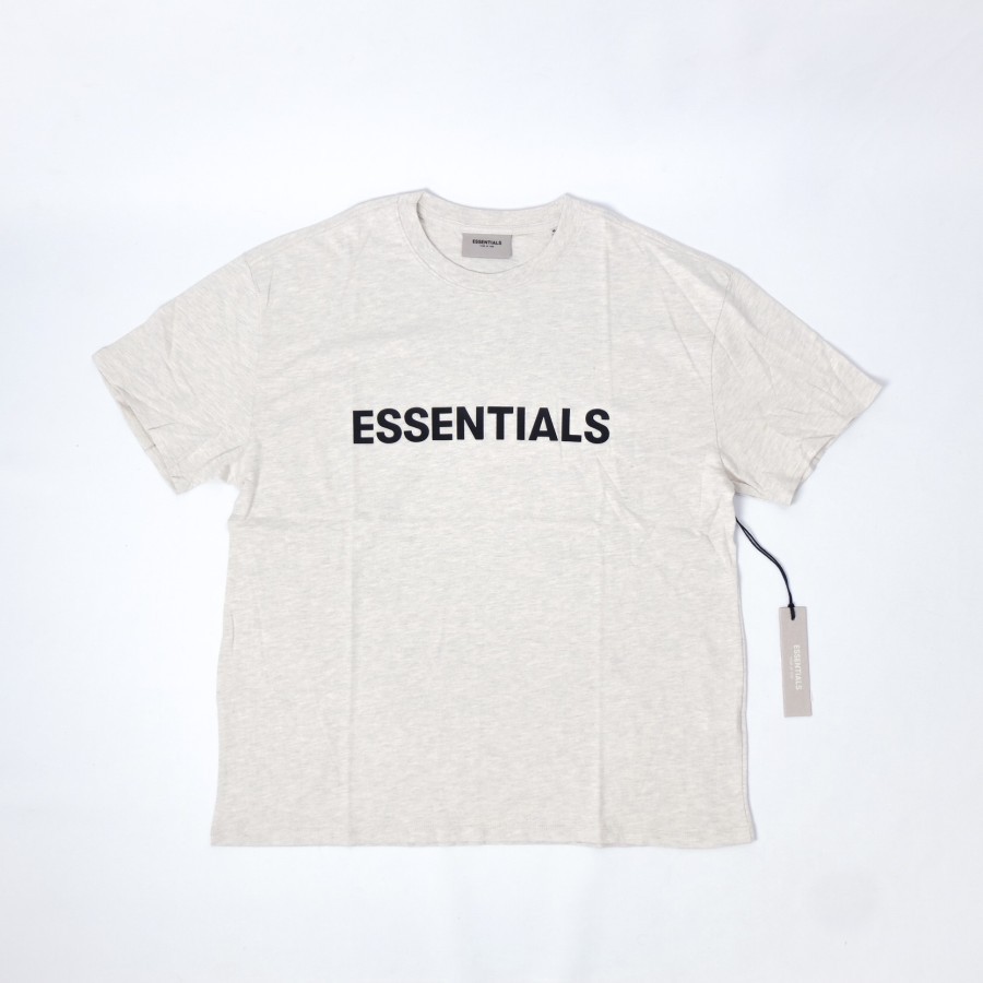 Kaos Oversize Essentials FOG Fear Of God Tee Oatmeal Original