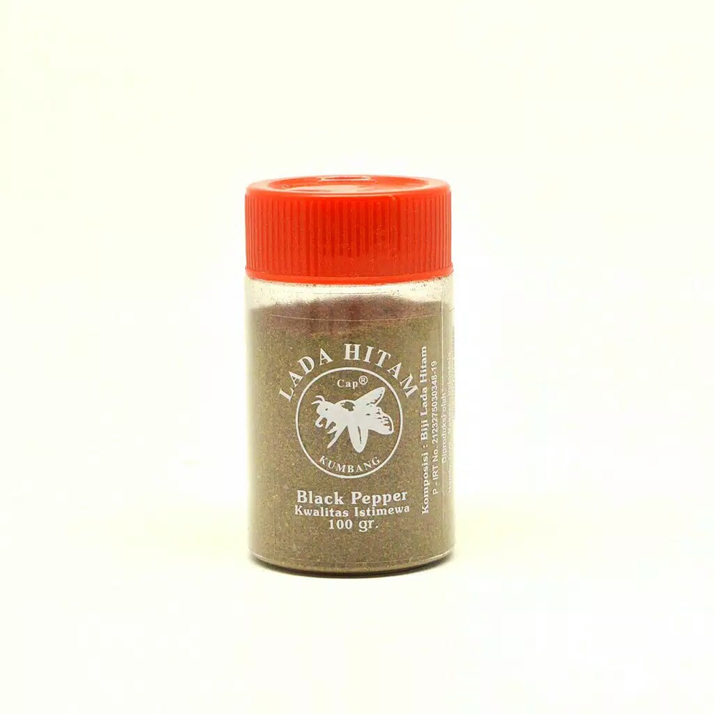 

CAP KUMBANG BLACK PEPPER GROUND 100GR LADA HITAM HALUS CAP KUMBANG MERICA HITAM BUBUK