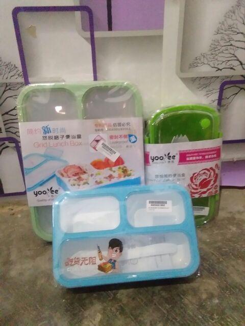 Lunchbox Yooyee 579 Pink Blue Green Purple