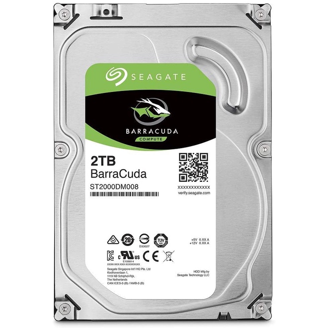 SEAGATE BarraCuda 2TB 3,5&quot; 7200 RPM 256MB Hard Drive